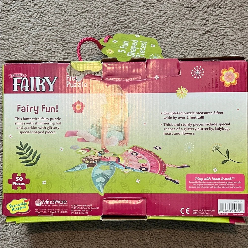 Fairy Floor Puzzle - Pink & Green Fairy Puzzle